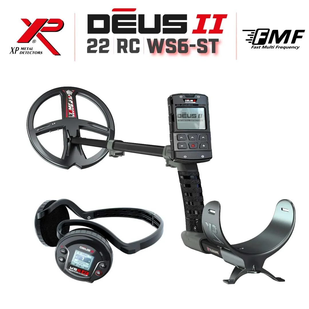 XP Deus 2 Dedektör - 28cm FMF Başlık, WS6 ST Kulaklık, Ana Kontrol Ünitesi